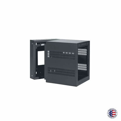 Lowell LWR Series Wall Mount Rack Sectional Steel Cabinet | 12U | 28"D