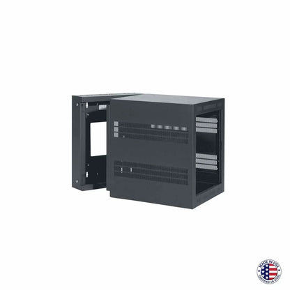 Lowell LWR Series Wall Mount Rack Sectional Steel Cabinet | 12U | 32"D