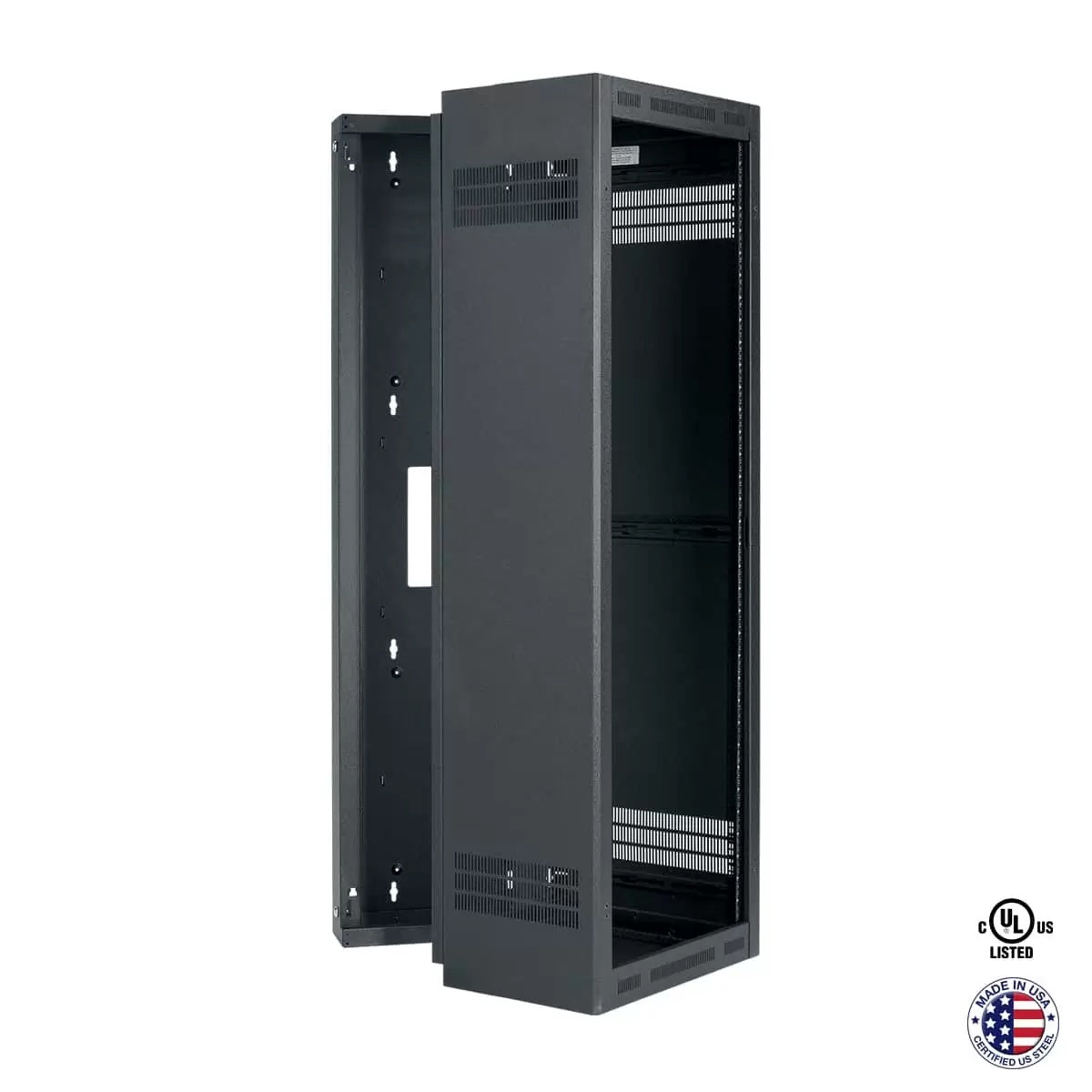 Lowell LWR Series Wall Mount Rack Sectional Steel Cabinet | 35U | 19"D