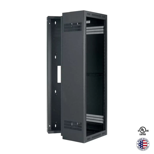 Lowell LWR Series Wall Mount Rack Sectional Steel Cabinet | 35U | 19"D