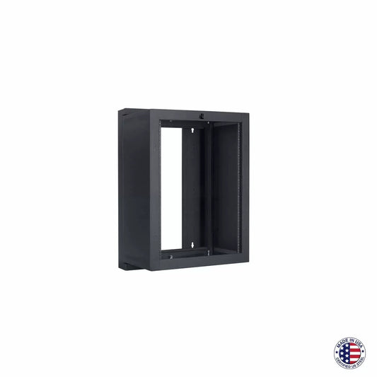 Lowell LWSR Series Swing Open Wall Mount AV Rack | 16U