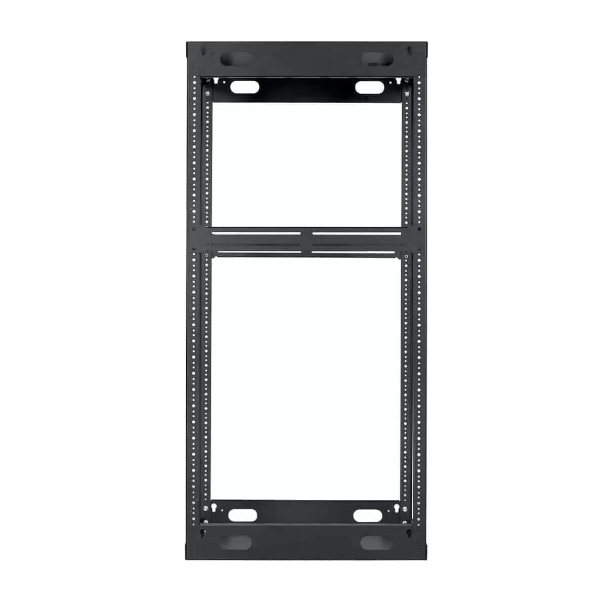 Lowell LXR Series Slim AV Rack Open-Frame Steel Rack For Tight Spaces | 30U | 26"D
