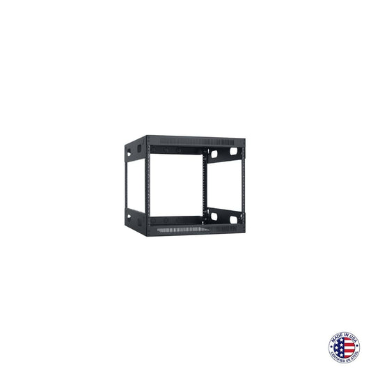 Lowell LXR Series Slim AV Rack Open-Frame Steel Rack For Tight Spaces | 8U | 21"D