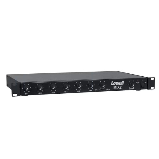 Lowell MIX2 Six-Channel Commercial Mixer With Rackmount Brackets
