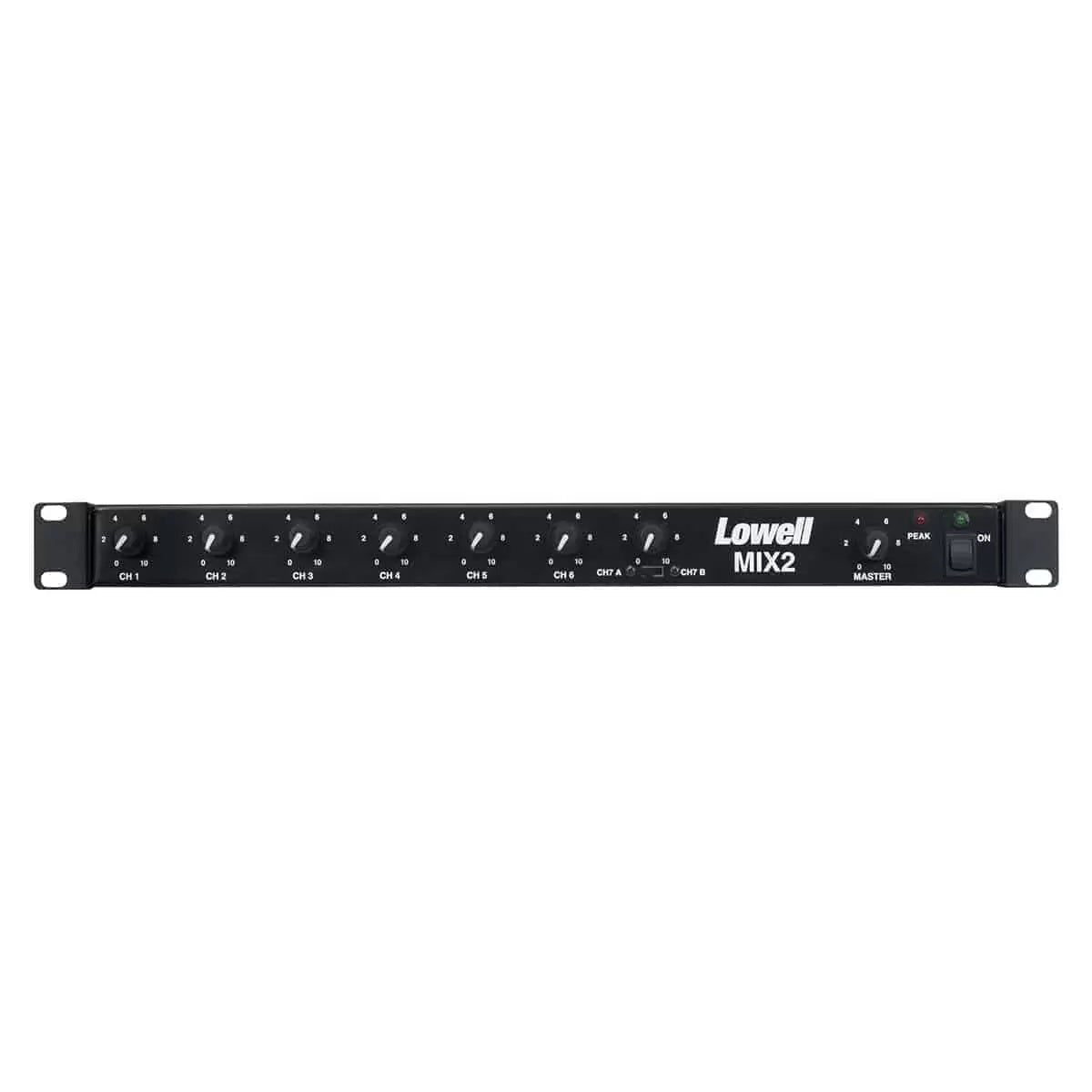 Lowell MIX2 Six-Channel Commercial Mixer With Rackmount Brackets