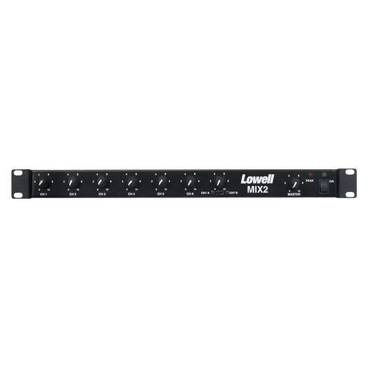 Lowell MIX2 Six-Channel Commercial Mixer With Rackmount Brackets