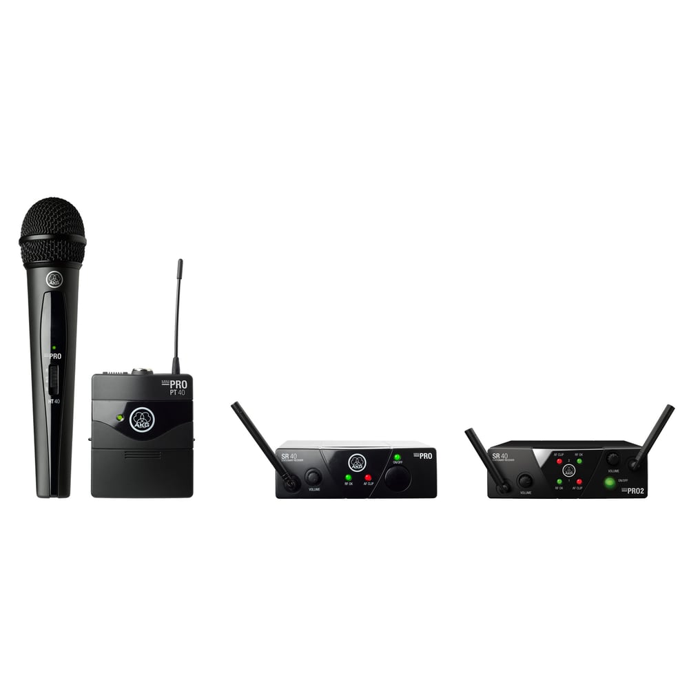 AKG 3352X00050 Wms40 Mini Wireless Handheld & Bodypack Dual System