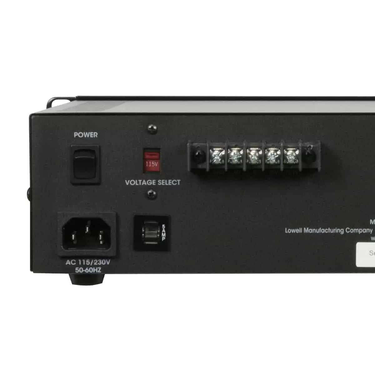 Lowell PA250A 250W Rackmount PA Power Amplifier