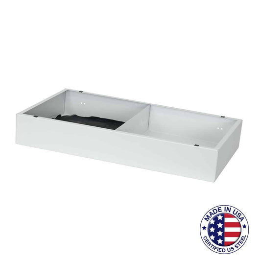 Lowell PC712 Surface Mount Clock Speaker Enclosure | White