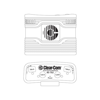 Clear-Com RS-702 Encore 2-Channel Beltpack
