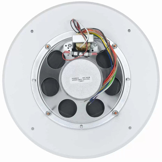 Lowell 8" Dual Cone Speaker with 25/70V Transformer and Grille | Volume Control Knob
