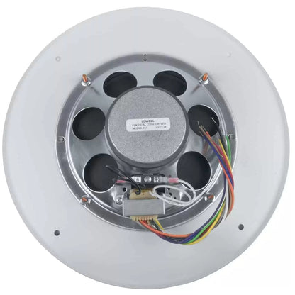 Lowell 8" Dual Cone Speaker with 25/70V Transformer and Grille | Screwdriver-Adjustable Volume Control