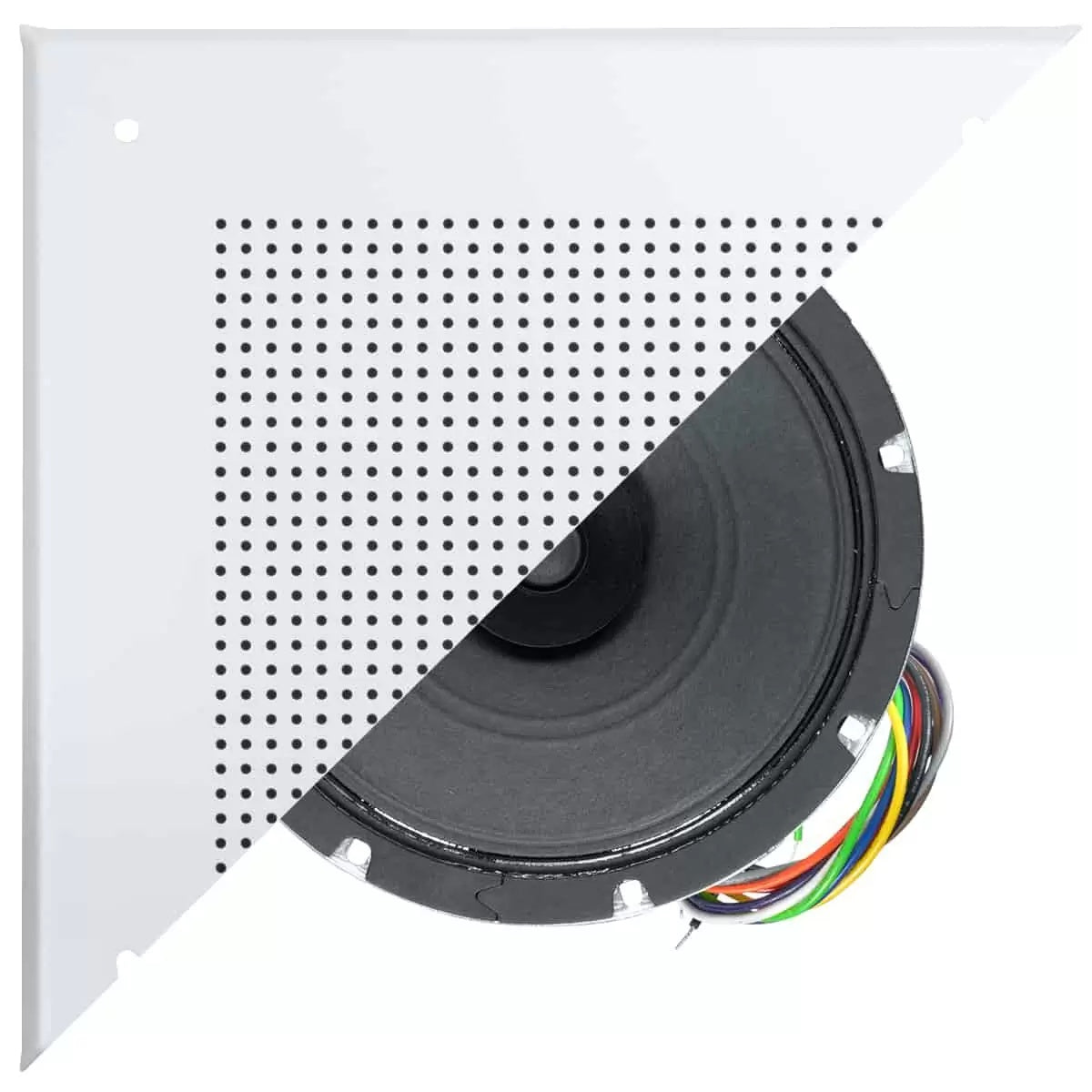 Lowell 8" Dual Cone Ceiling Speaker With 25/70V Transformer | Without Volume Control