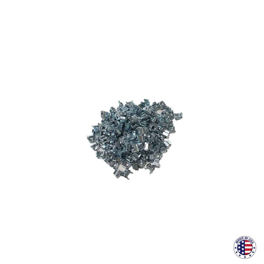 Lowell Cage Nuts 100pc Rack Hardware For Square-Hole Rails | 12-24