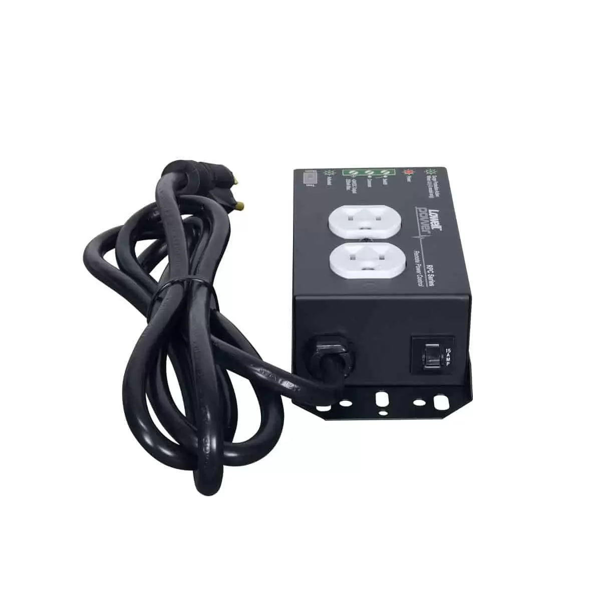Lowell RPC Remote Power Control Low Voltage AC Switch | 15A | 2 Outlets | NEMA 5-15R