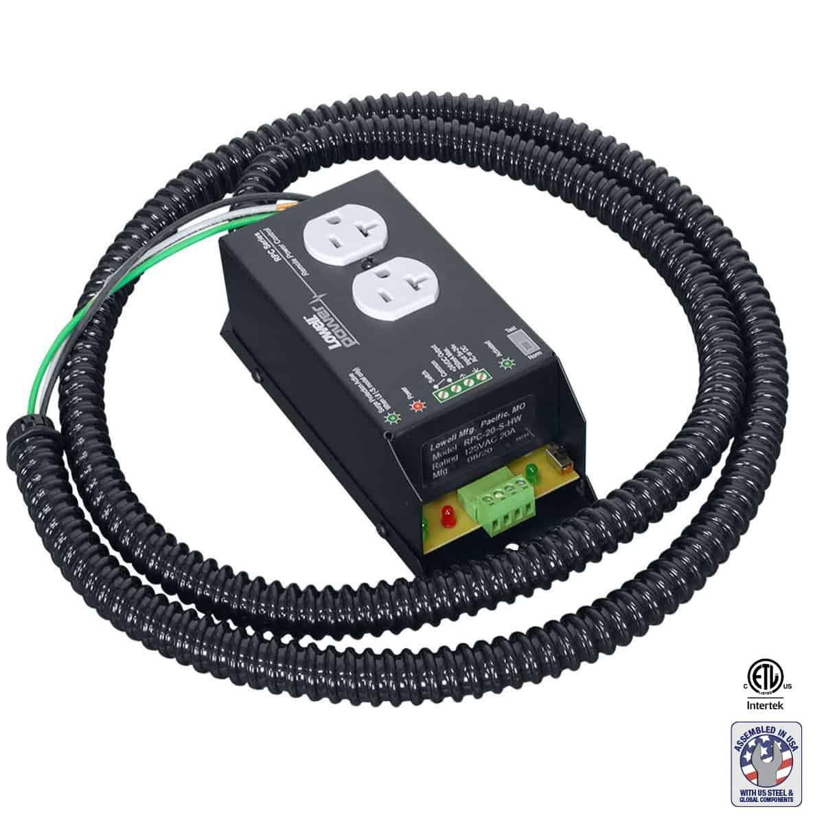 Lowell RPC-20-SHW Remote Power Control With Surge Suppression