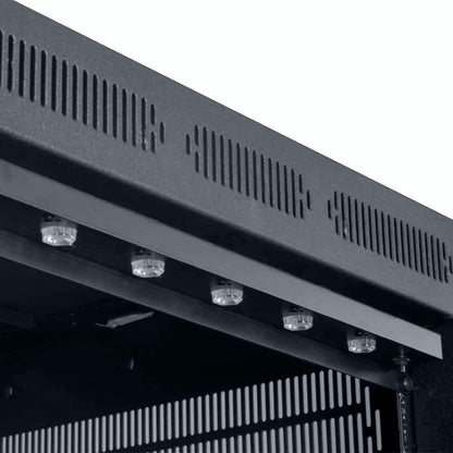 Lowell RPL-F 1U Rack Panel With LED Interior Lighting
