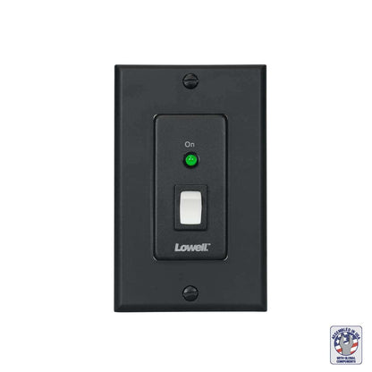 Lowell Remote Power Switch Low-Voltage SPST for Sequencer Control | Rocker | Maintained | Wall Plate