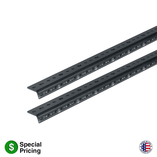 Lowell RRT Series 10-32 Rack Rails for Millwork | 28U