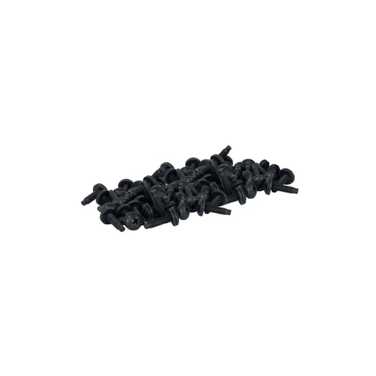 Lowell RS Series Rack Screws Phillips Truss Head Black | 100pk