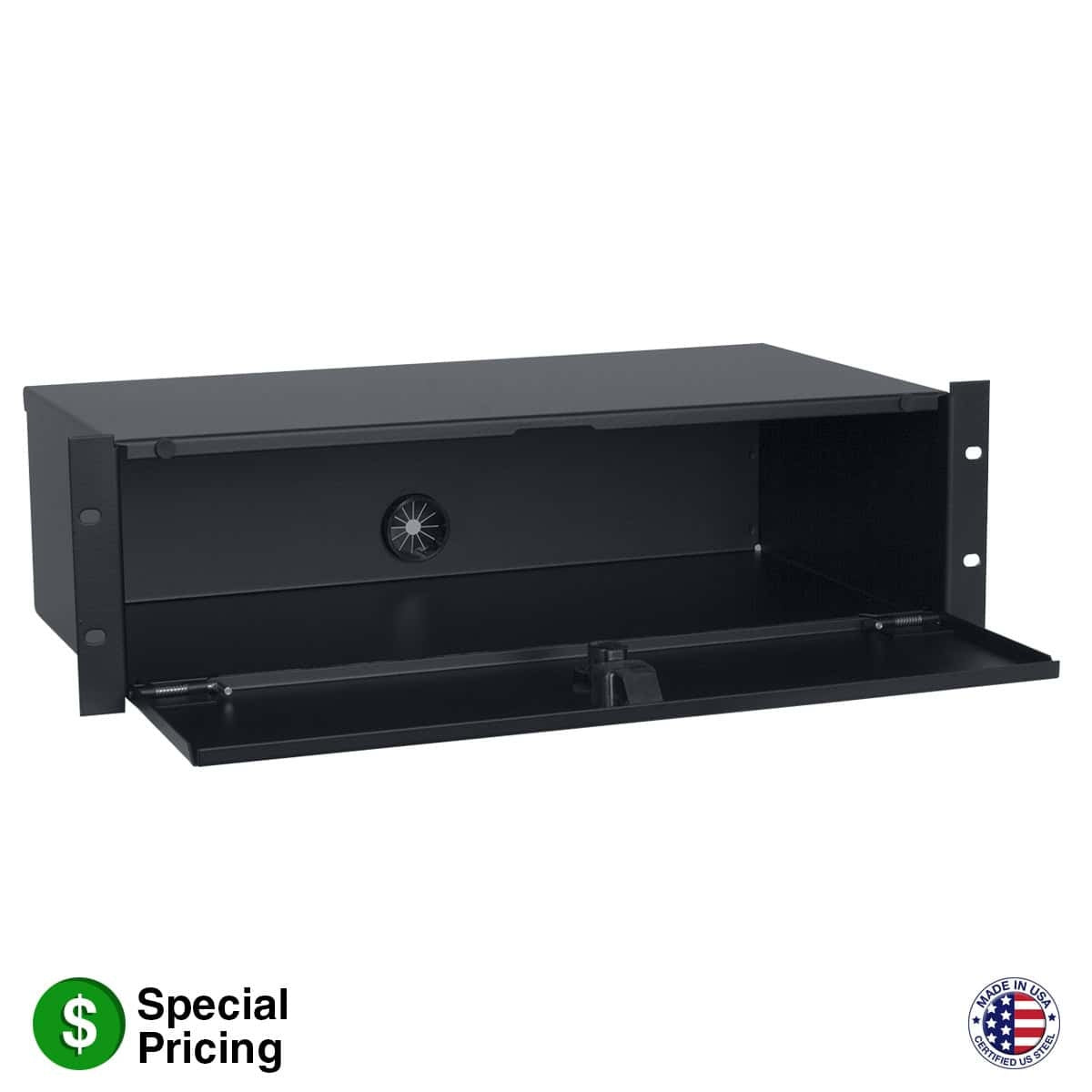 Lowell SBL-49 Lockable Rack Storage Box For 19" Racks | 4U