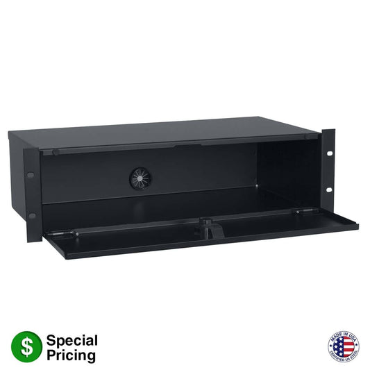 Lowell SBL-49 Lockable Rack Storage Box For 19" Racks | 4U