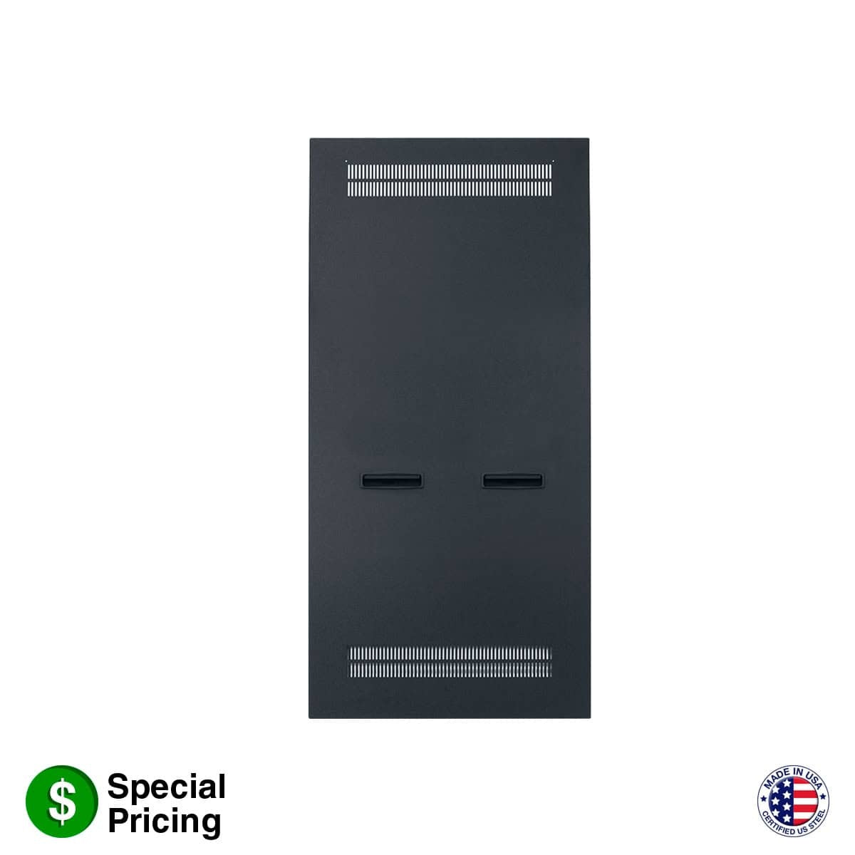 Lowell SDV Vented Steel Side Panels for Slim 19" Rack | 26U
