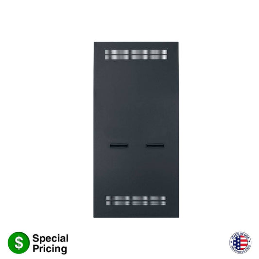 Lowell SDV Vented Steel Side Panels for Slim 19" Rack | 26U