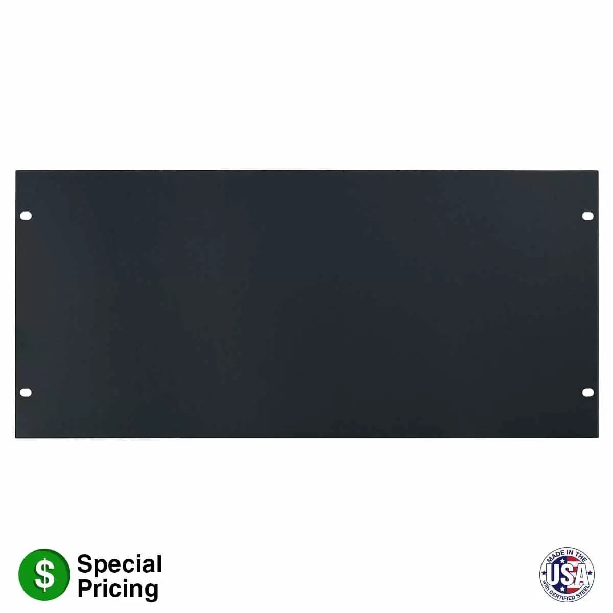 Lowell SEFP Blank Steel Rack Panel For 19" EIA Racks | 6U | Single