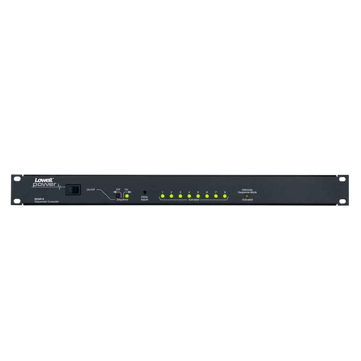 Lowell SEQR Power Sequencer 1U Rackmount Low Voltage Sequencer | 8 Step | Barrier Strip | Rocker Switch