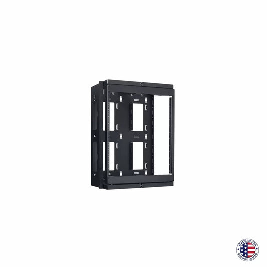 Lowell SGR Series Swing Gate Wall Rack For AV Installs | 12U | 12"D