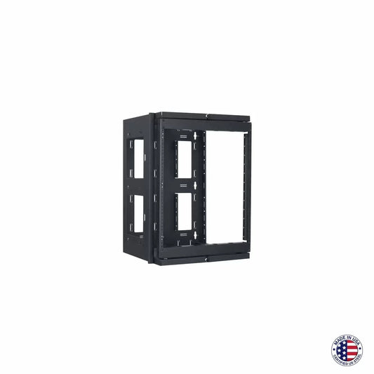 Lowell SGR Series Swing Gate Wall Rack For AV Installs | 12U | 18"D