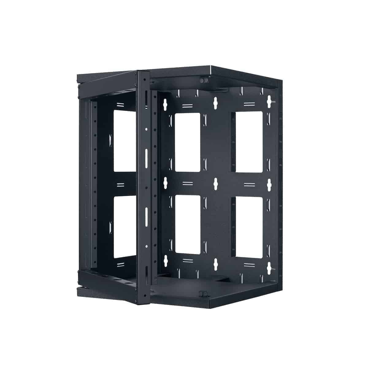 Lowell SGR Series Swing Gate Wall Rack For AV Installs | 12U | 18"D