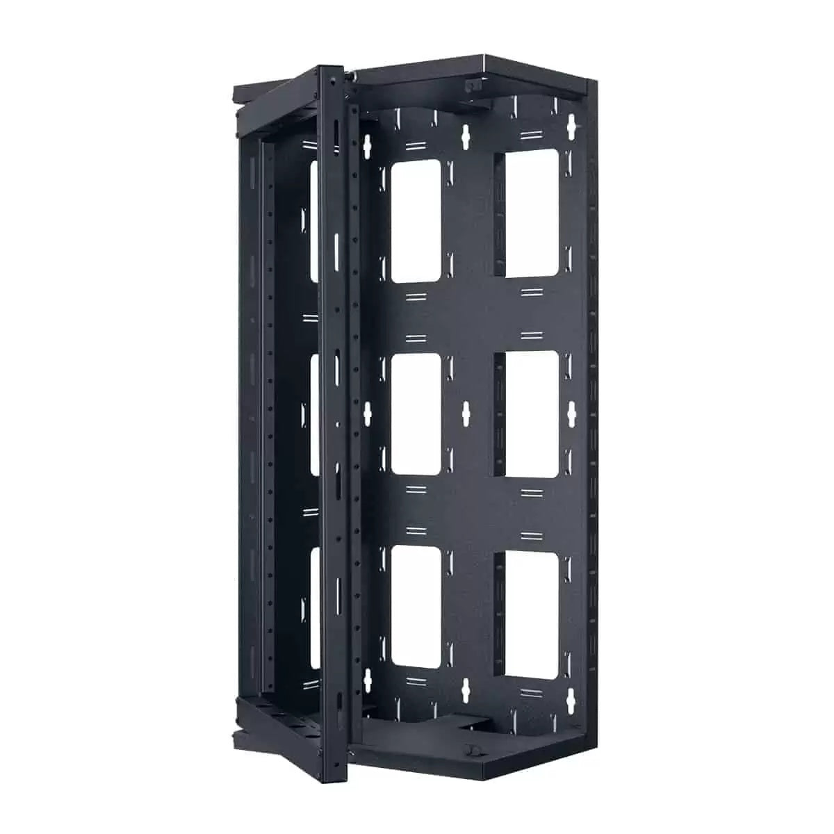 Lowell SGR Series Swing Gate Wall Rack For AV Installs | 20U | 12"D