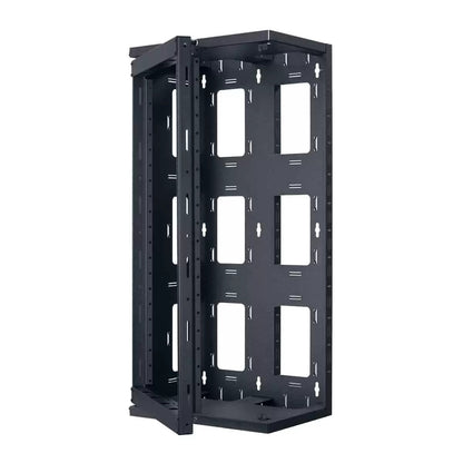 Lowell SGR Series Swing Gate Wall Rack For AV Installs | 20U | 12"D