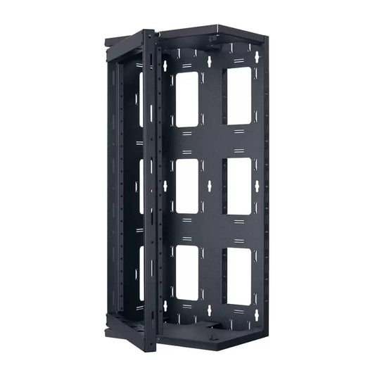 Lowell SGR Series Swing Gate Wall Rack For AV Installs | 20U | 12"D
