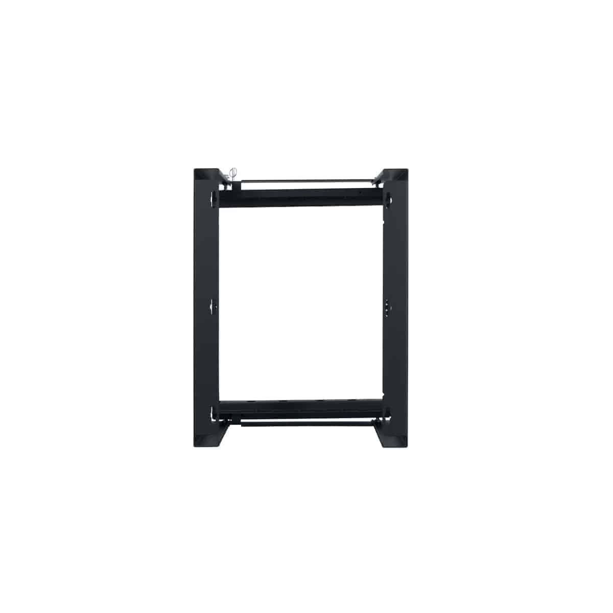 Lowell SR Series 12U Swing Gate Wall Rack Open-Frame Steel | 12"D