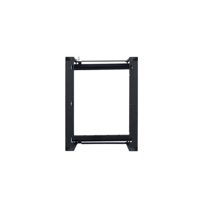 Lowell SR Series 12U Swing Gate Wall Rack Open-Frame Steel | 12"D