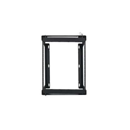 Lowell SR Series 12U Swing Gate Wall Rack Open-Frame Steel | 12"D