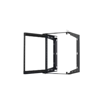 Lowell SR Series 12U Swing Gate Wall Rack Open-Frame Steel | 18"D