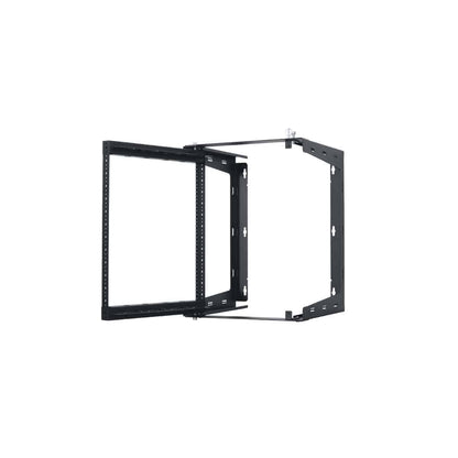 Lowell SR Series 12U Swing Gate Wall Rack Open-Frame Steel | 24"D
