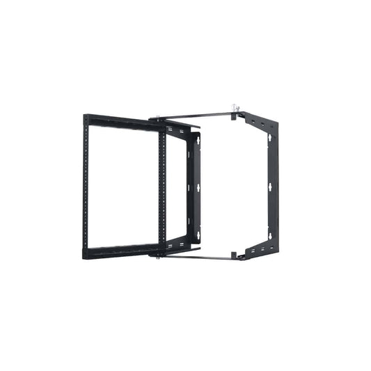 Lowell SR Series 12U Swing Gate Wall Rack Open-Frame Steel | 24"D