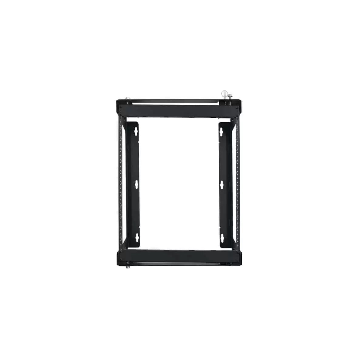 Lowell SR Series 12U Swing Gate Wall Rack Open-Frame Steel | 24"D