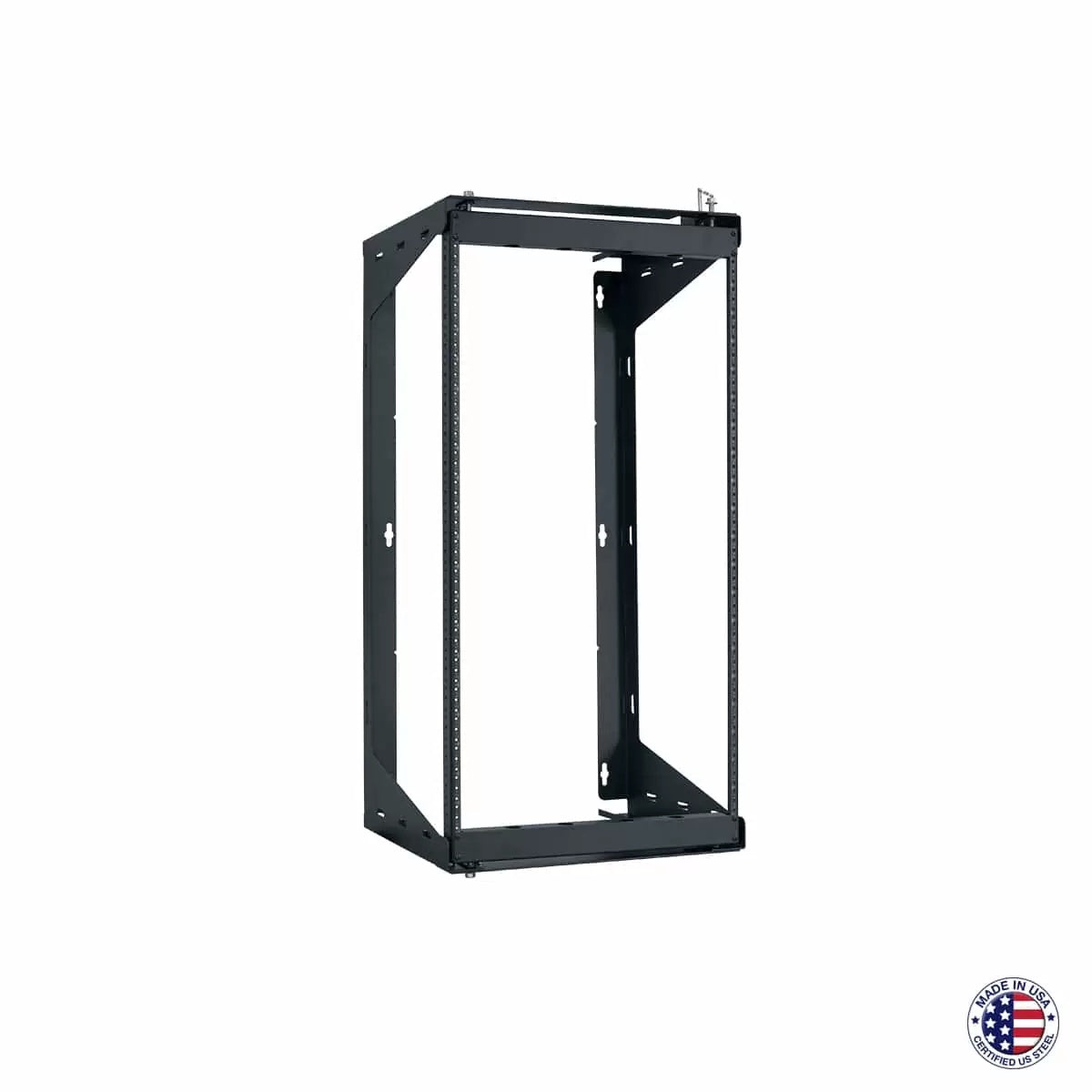 Lowell SR Series 20U Swing Gate Wall Rack For Telecom Rooms | 24"D