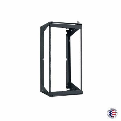 Lowell SR Series 20U Swing Gate Wall Rack For Telecom Rooms | 24"D