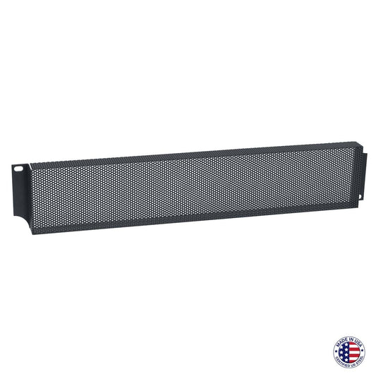Lowell SSC-V Vented Security Cover Steel Rack Panel | 2U
