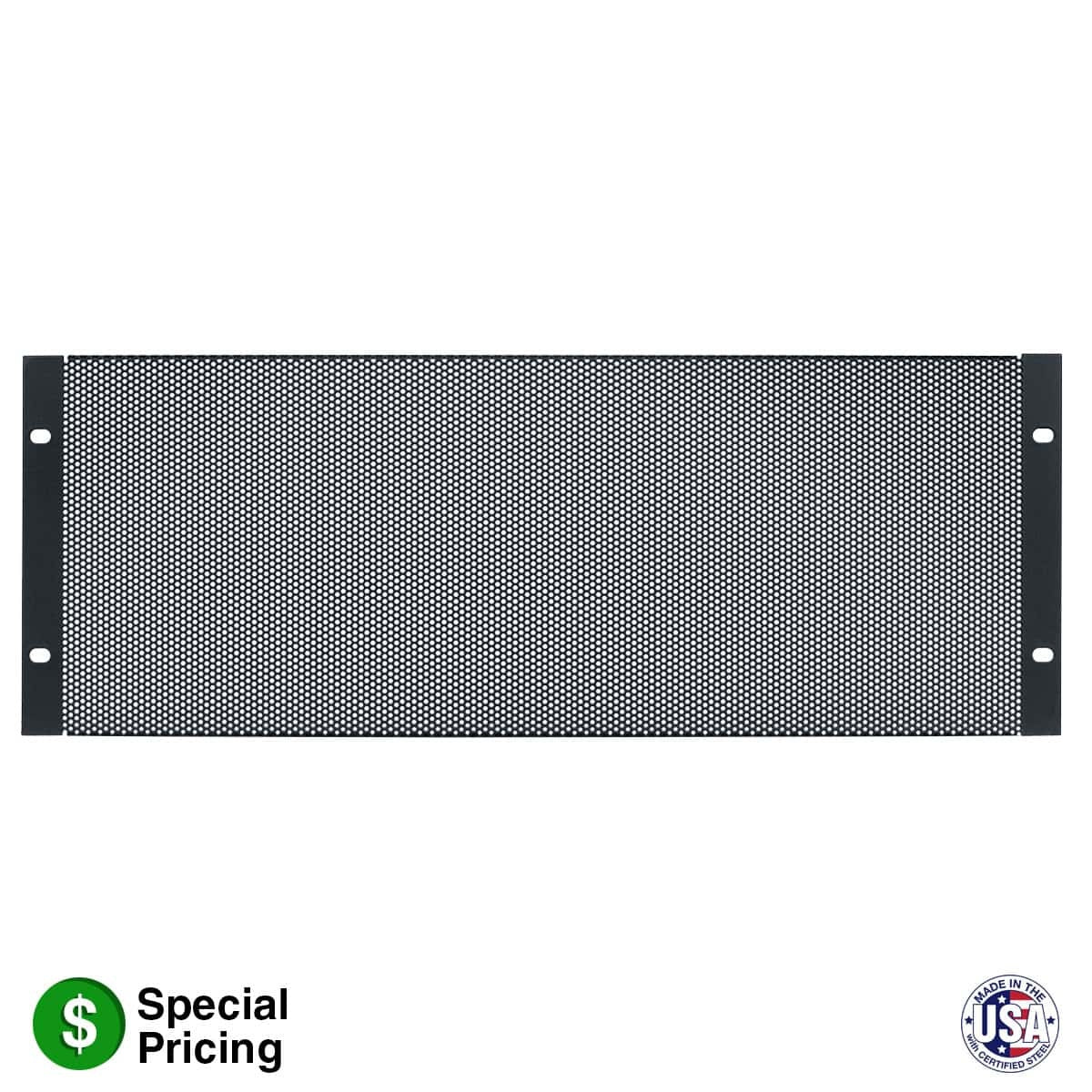 Lowell SVP Steel Vent Panel With 35% Open Area For Racks | 4U | Single