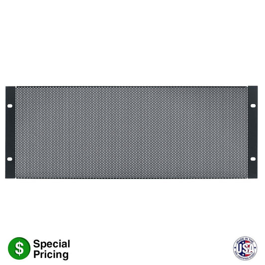 Lowell SVP Steel Vent Panel With 35% Open Area For Racks | 4U | Single