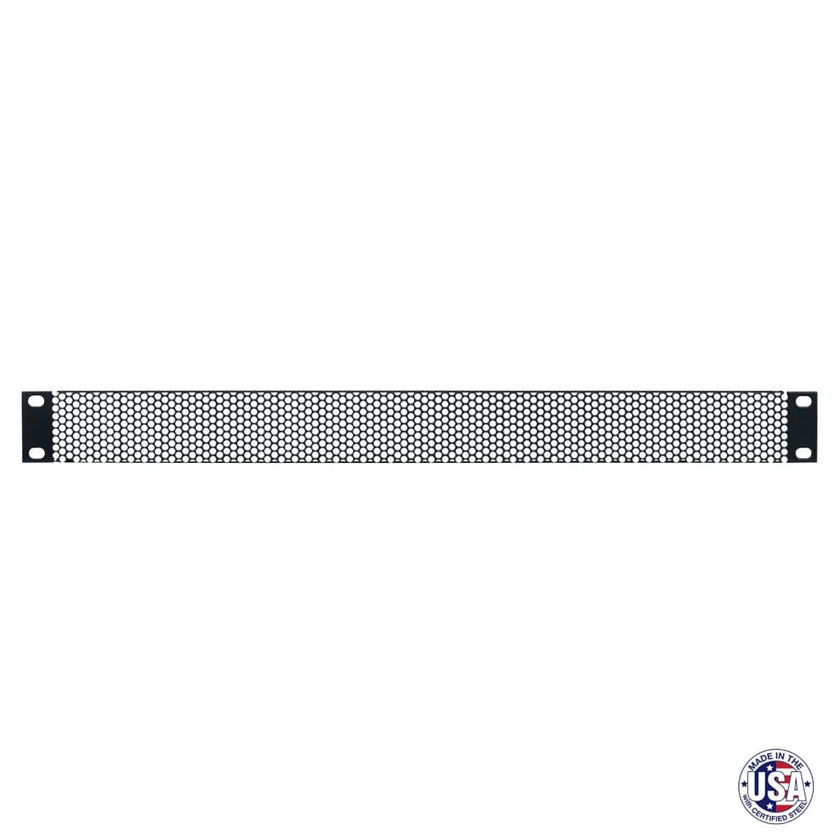 Lowell SVPL Steel Vent Panel With 63% Open Area For 19" Racks | 1U | 12-Pack