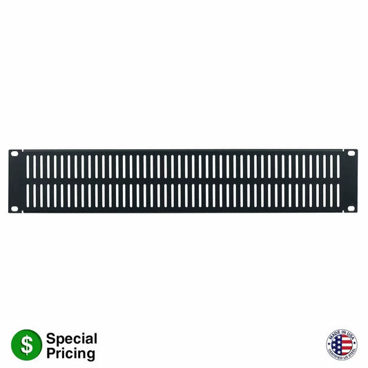 Lowell SVSP Steel Vent Panel with Slots For Rack Cooling | 2U | Single